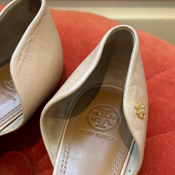 Tory Burch nude leather d’orsay pointy toe flats shoes 10.5 - Picture 6 of 10